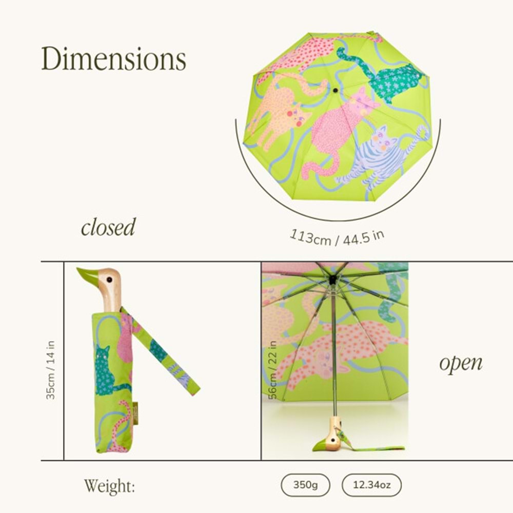 CP076-ORİGİNAL DUCKHEAD DUCK KOMPAKT ŞEMSİYE ARTY