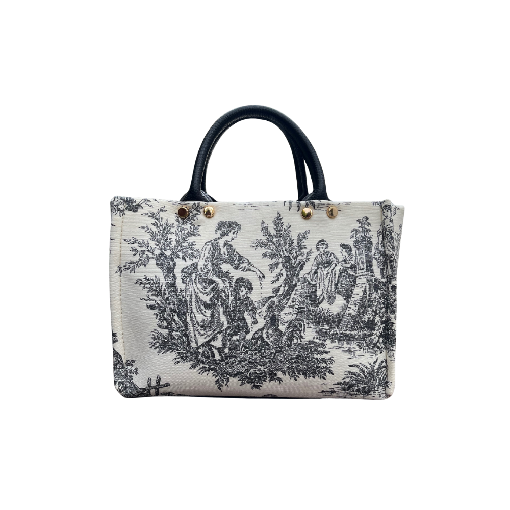 HH FABRİC MAN&TREE LETAHER HANDLE TOTEBAG