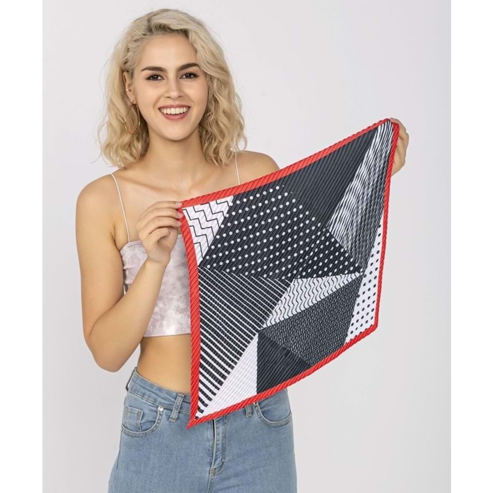 NW 12315-1 MİNİ FULAR GEOMETRİK