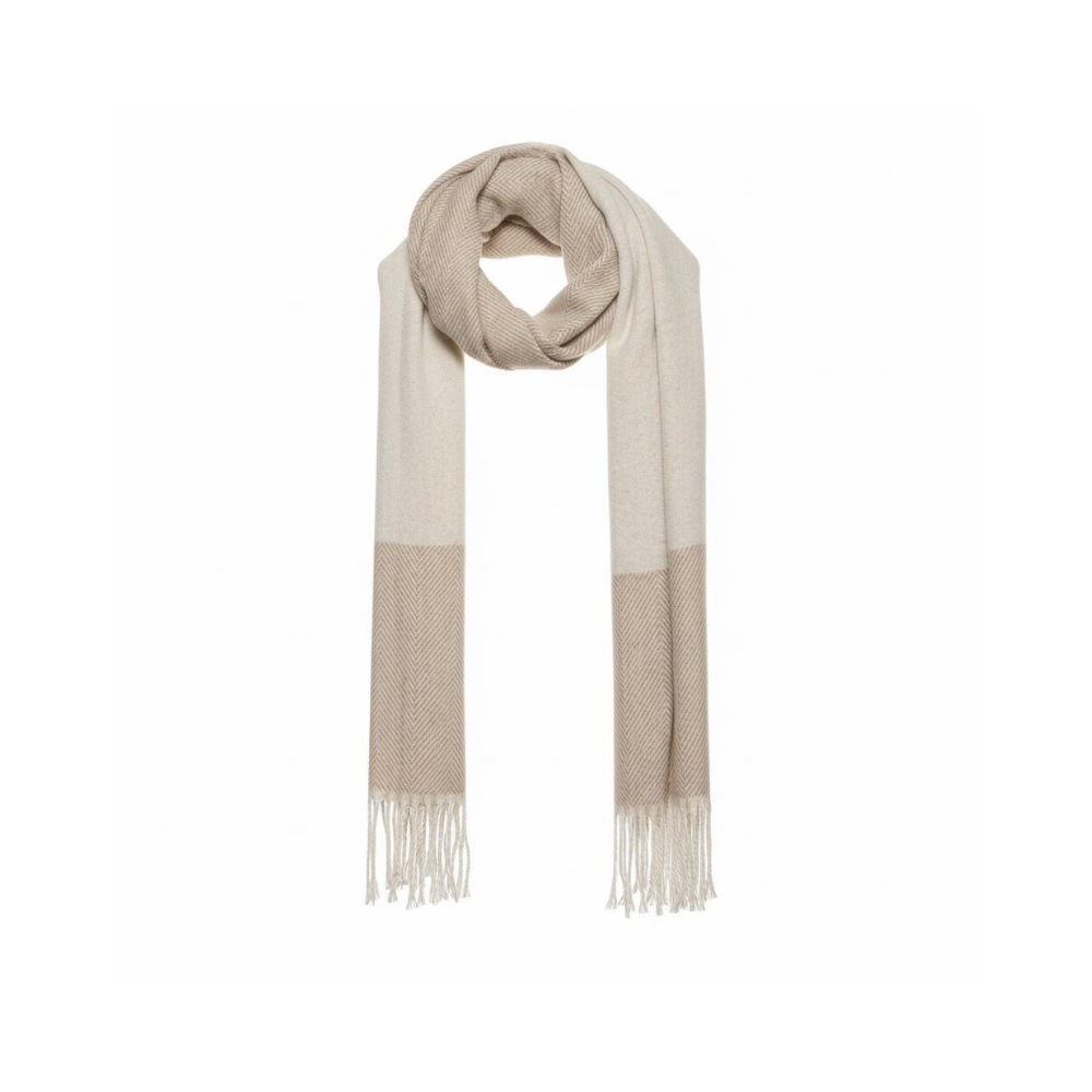 NW Kalın Dokuma İskoç Şalı - NW - ŞAL - A.KAHVE-EKRU - STD