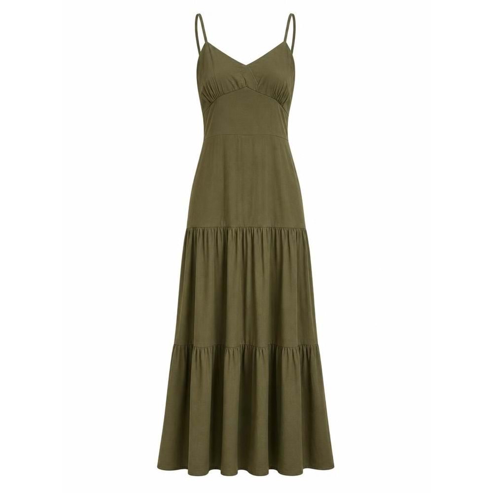 ALL ELBİSE 1599 - ALW - Elbise - HAKİ - L - 25SS-ALL-ELB-1599-22165