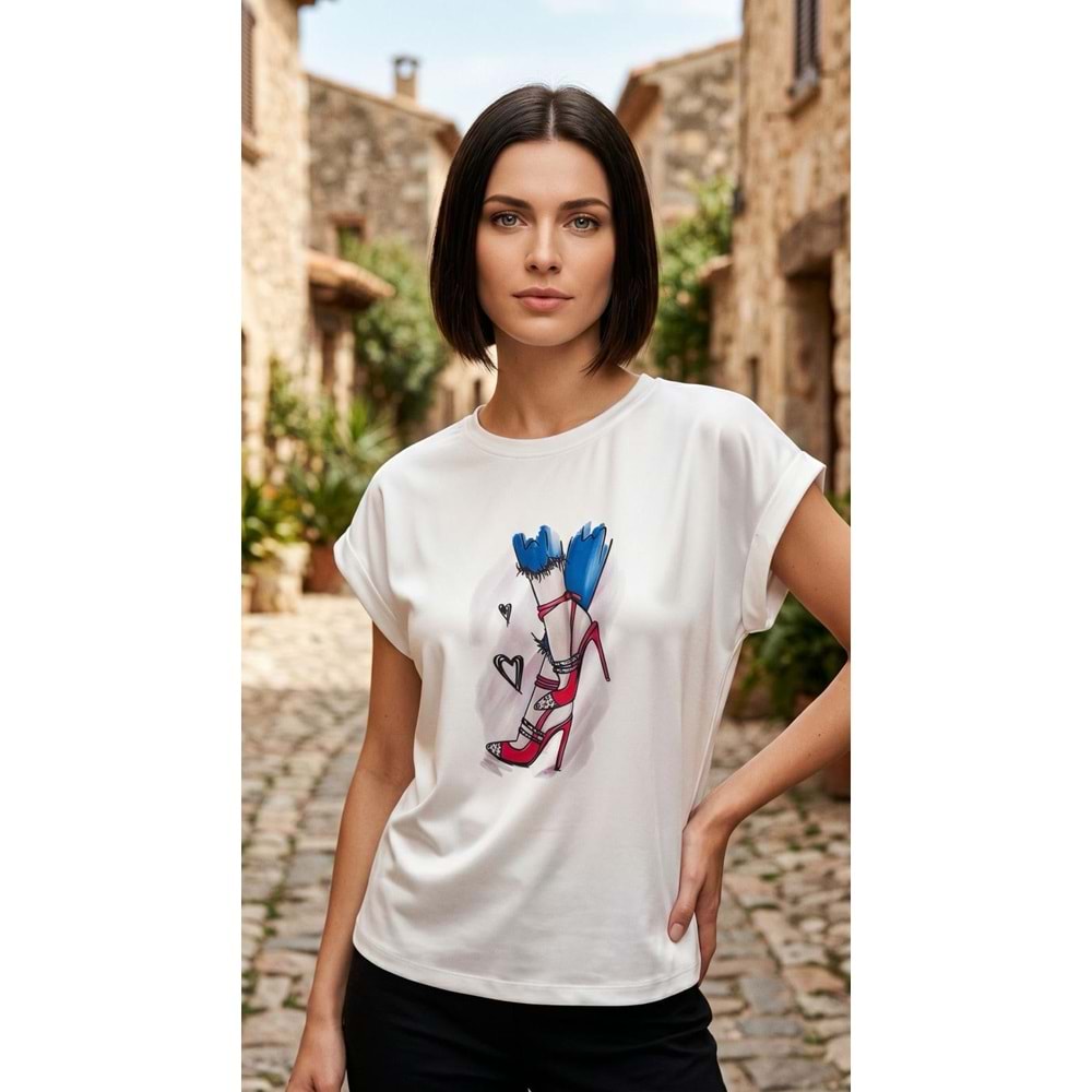 BP T-SHİRT 29742 - BP - T-SHİRT - EKRU - L - 25SS-BP-TSHRT-29742-21507