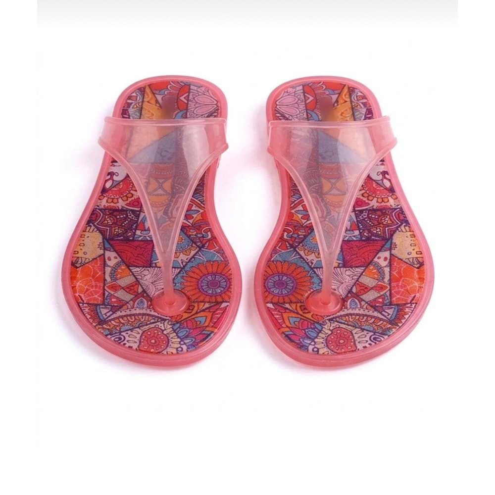 ENOD J-9003-2B - ENOD - Parmak Arası Düz Jelly Terlik - GÜL KURUSU - 40 - 25SS-END-TRLK-9003-2B-21910