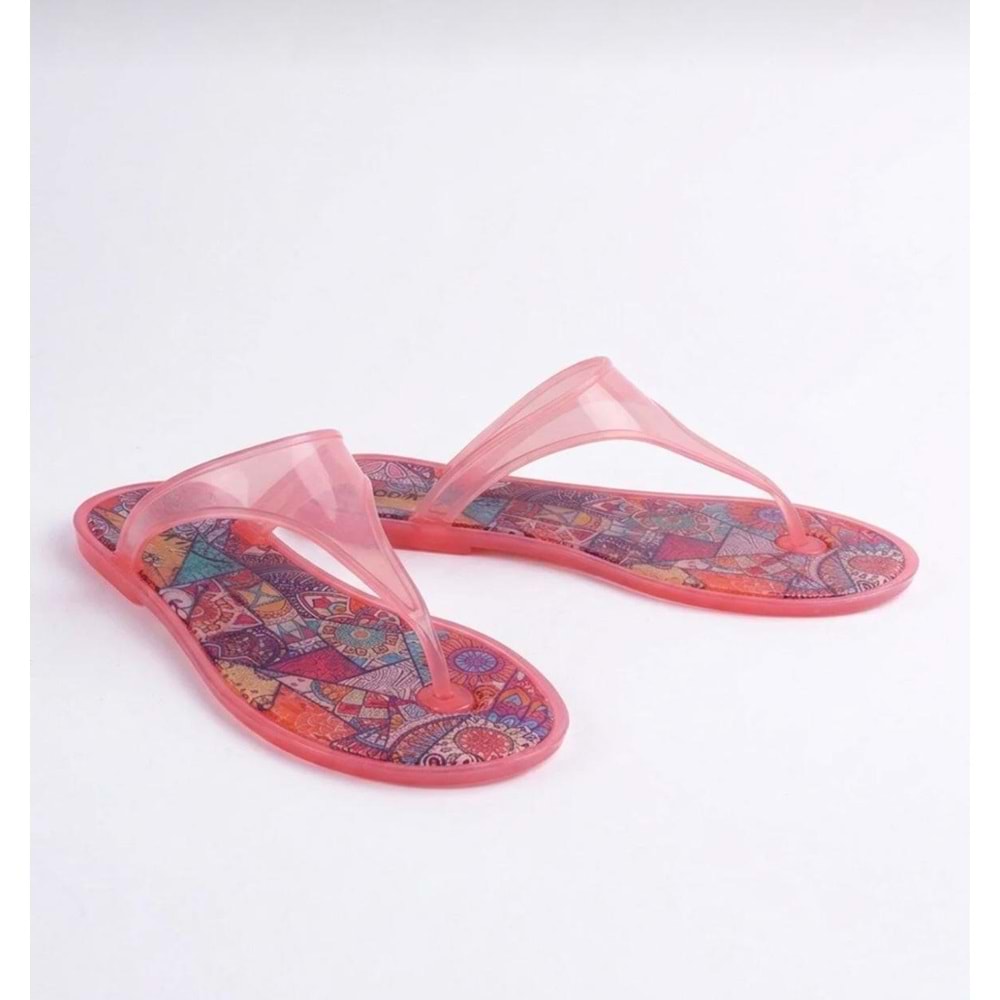 ENOD J-9003-2B - ENOD - Parmak Arası Düz Jelly Terlik - GÜL KURUSU - 40 - 25SS-END-TRLK-9003-2B-21910
