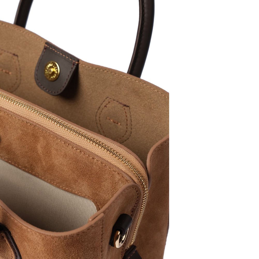 GZN 5823 SÜET ÇANTA - GZN - OMUZ ÇANTASI - CAMEL - STD