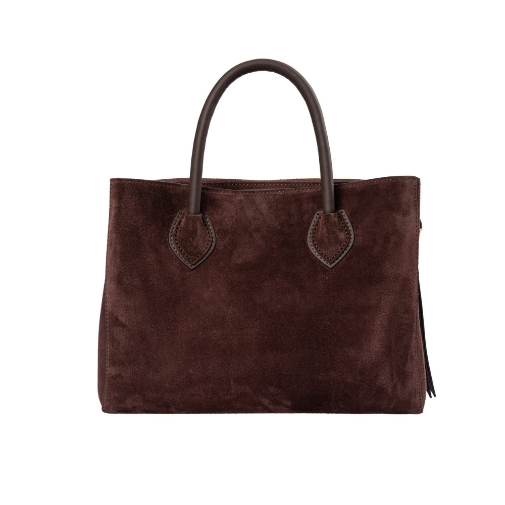 GZN 5823 SÜET ÇANTA - GZN - OMUZ ÇANTASI - KAHVERENGİ - STD