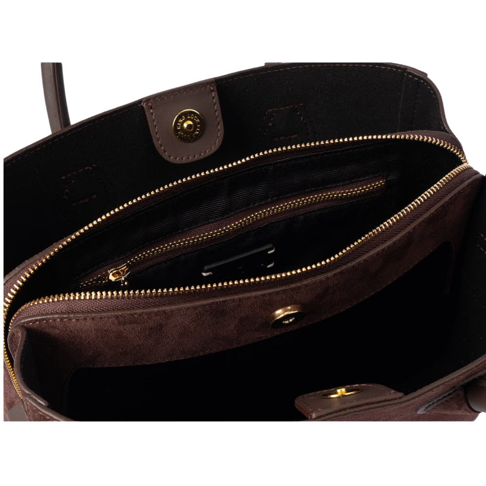 GZN 5823 SÜET ÇANTA - GZN - OMUZ ÇANTASI - KAHVERENGİ - STD