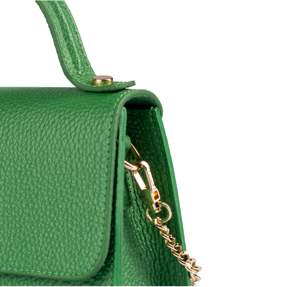 GZN 8801 DERİ MİNİ EL ÇANTASI - GZN - MİNİ EL ÇANTASI - YEŞİL - STD