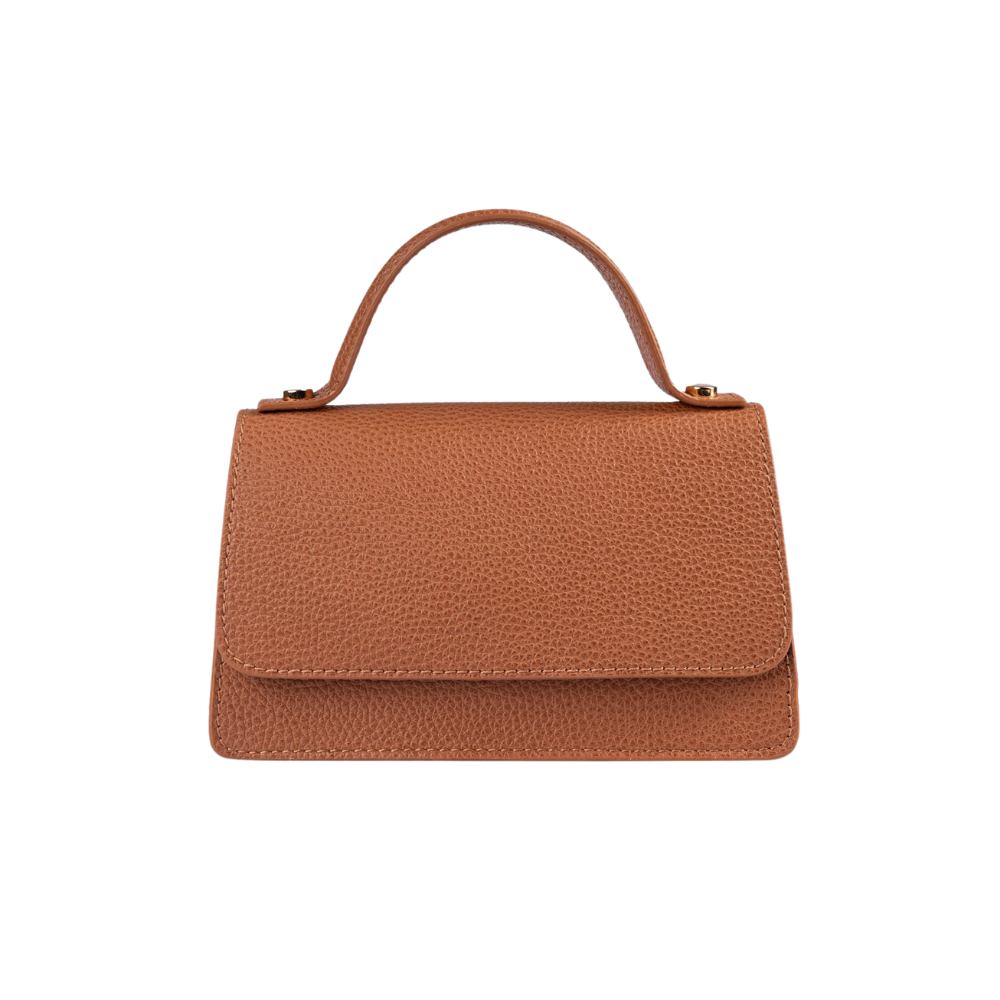 GZN 8801 DERİ MİNİ EL ÇANTASI - GZN - MİNİ EL ÇANTASI - TABA - STD