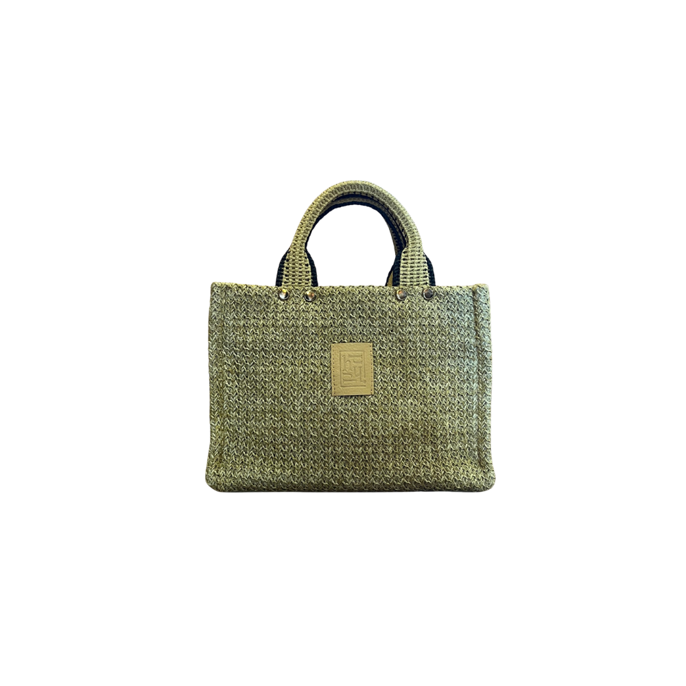 HH YELLOW STRAW TOTEBAG