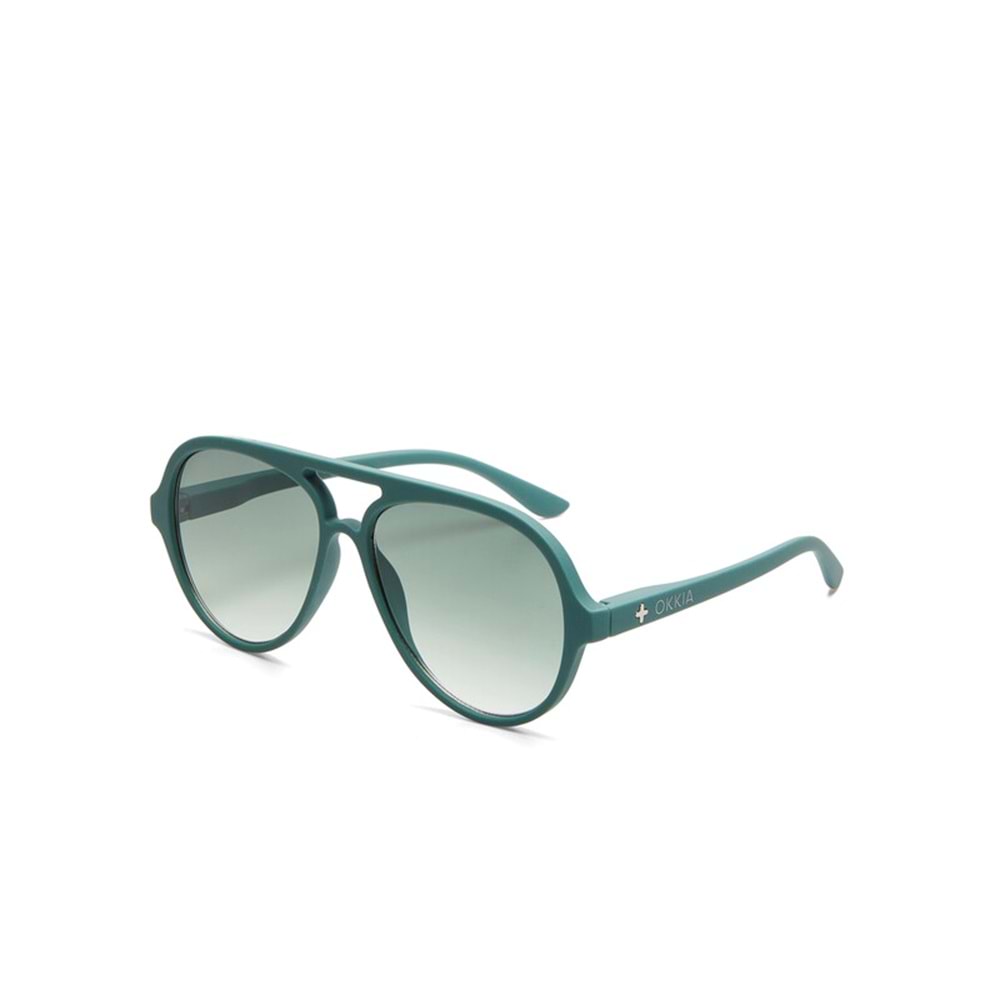 OK021-GS-OKKİA ALESSİO - OKKİA - YETİŞKİN GÜNEŞ GÖZLÜĞÜ - YEŞİL - STD - 25SS-OK-GZLK-ALESSİO021-22838