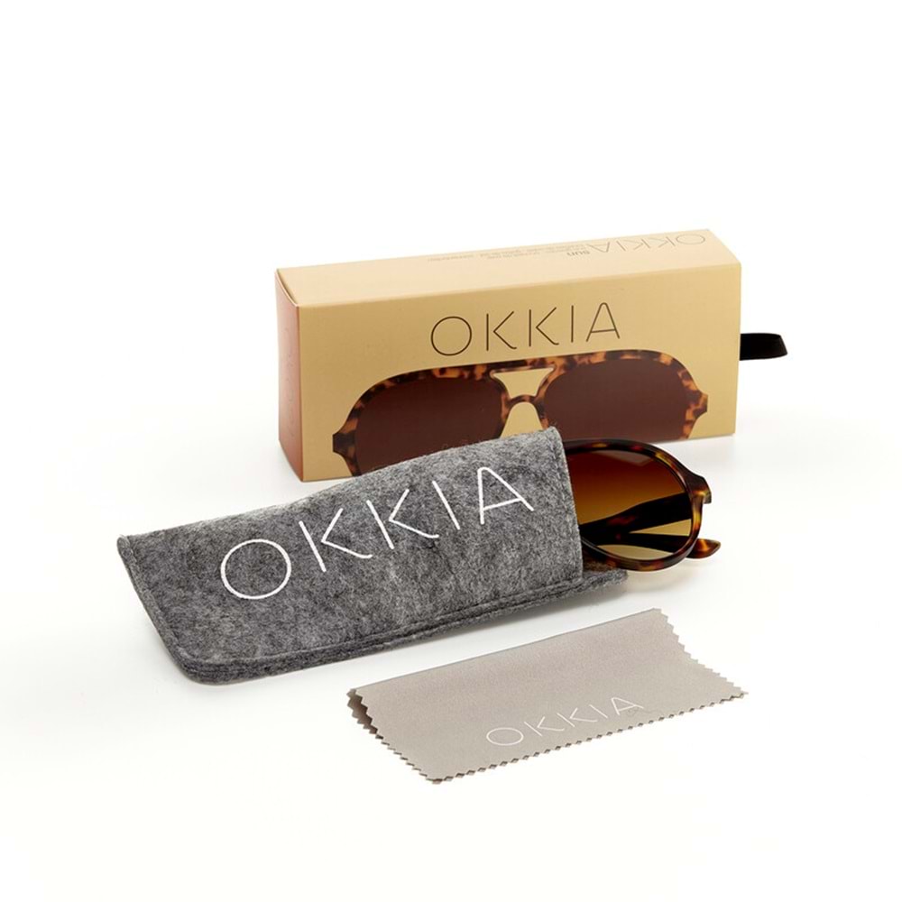 OK021-CH OKKİA ALESSİO - OKKİA - YETİŞKİN GÜNEŞ GÖZLÜĞÜ - KAHVERENGİ - STD - 25SS-OK-GZLK-ALESSİO021-22839