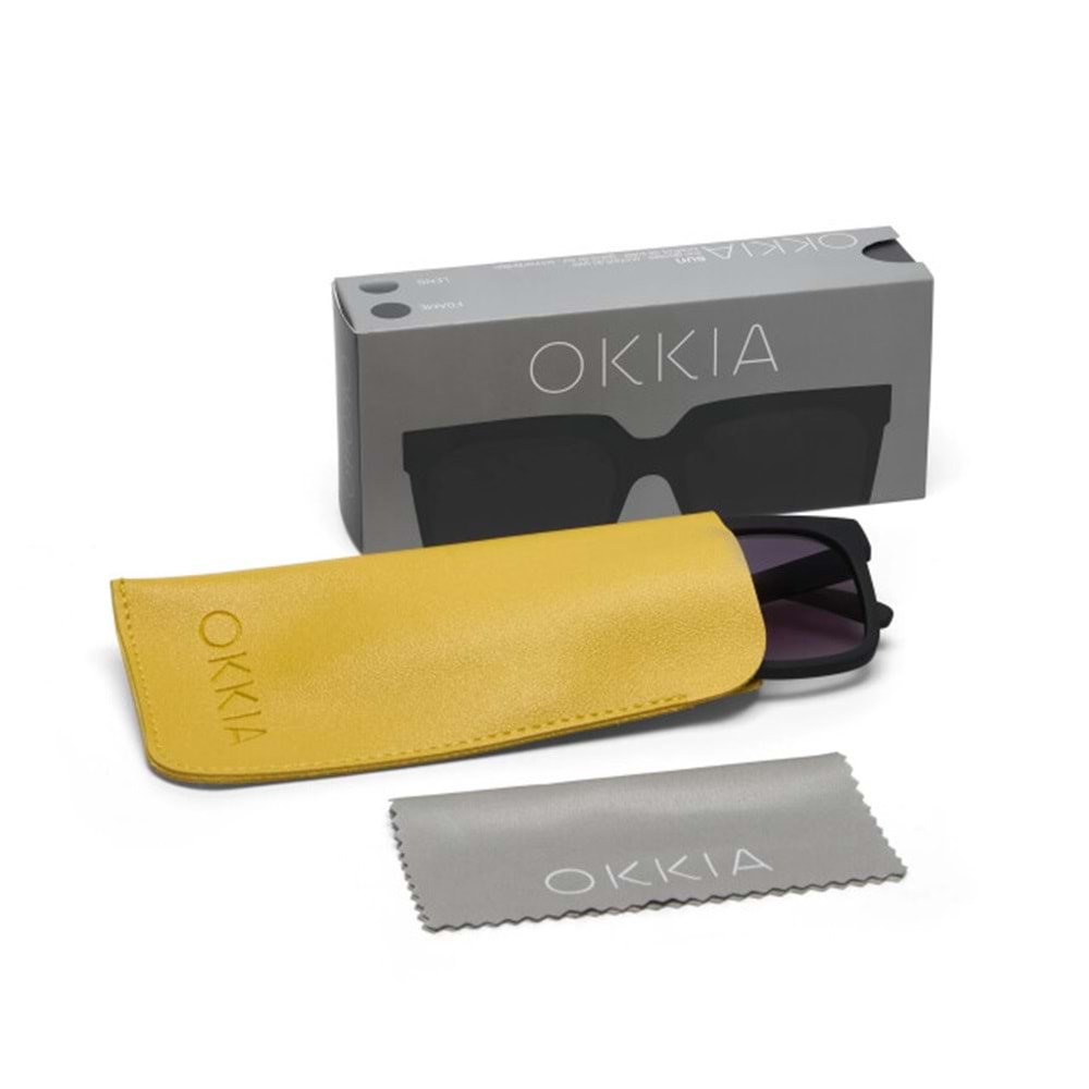OK040 BK- OKKİA ROMA - OKKİA - YETİŞKİN GÜNEŞ GÖZLÜĞÜ - SİYAH DEGRADE- STD