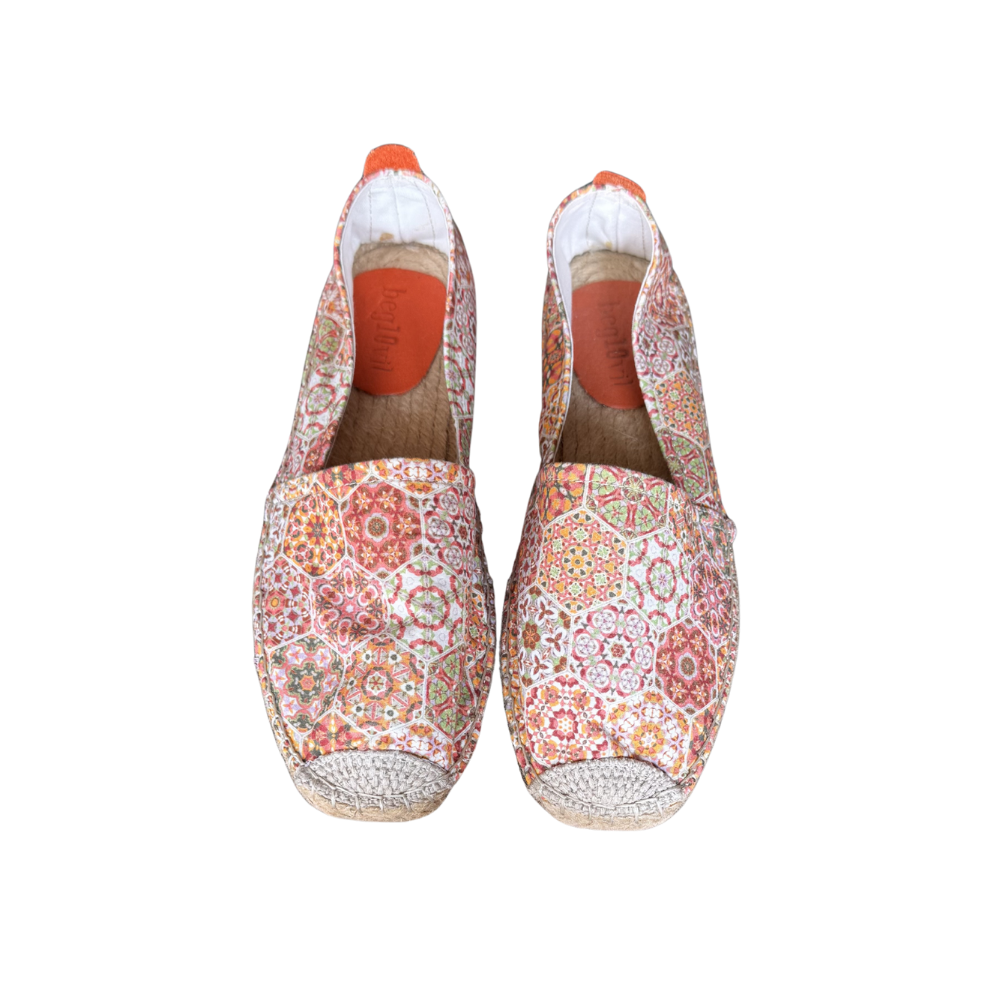 SE 2497 - SE - Düz Espadril Ayakkabı - MULTİ-TURUNCU - 41 - 25SS-SE-E.BBT-2497-21660