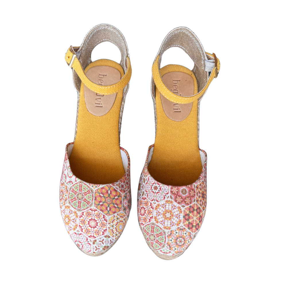 SE 2016 - SE - Dolgu Espadril Ayakkabı - MULTİ-TURUNCU - 38 - 25SS-SE-E.SND.2016-21670