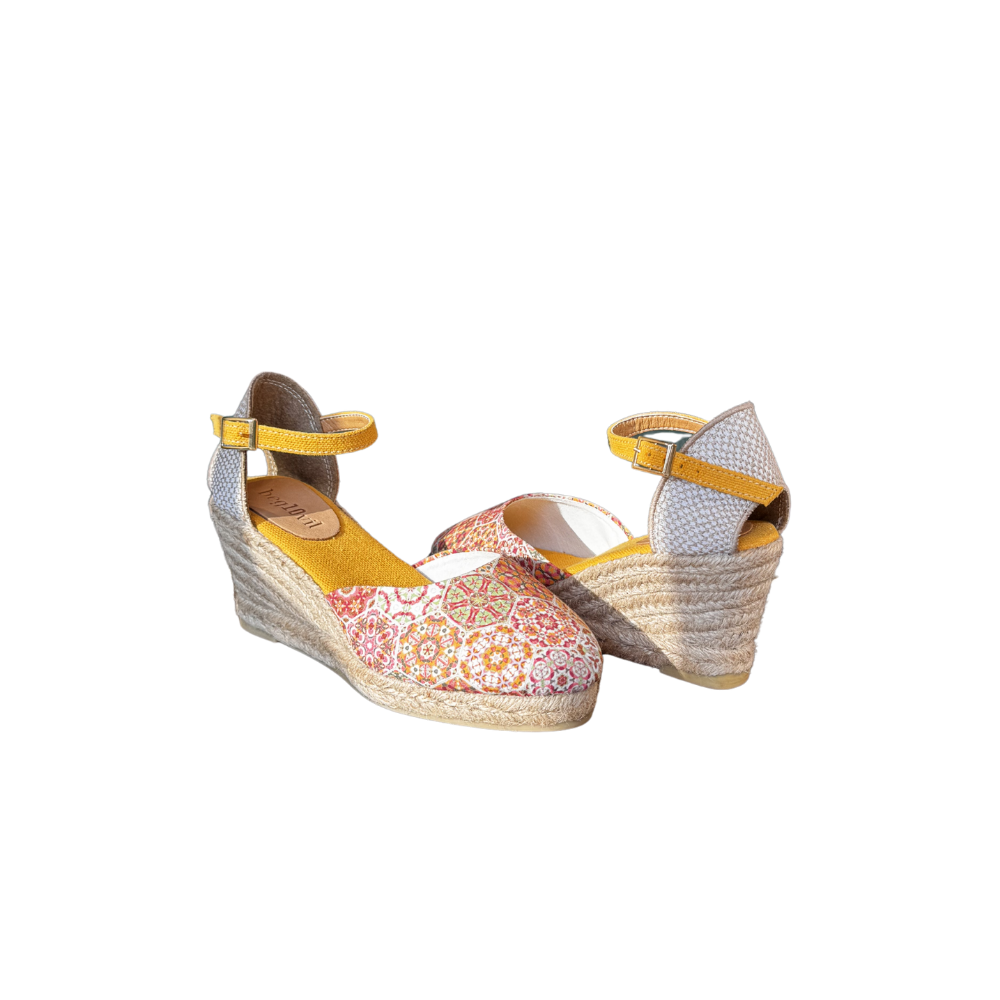 SE 2016 - SE - Dolgu Espadril Ayakkabı - MULTİ-TURUNCU - 38 - 25SS-SE-E.SND.2016-21670