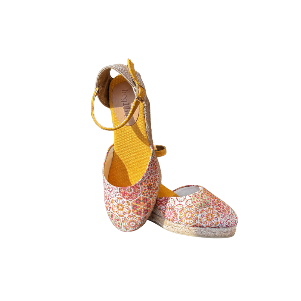 SE 2016 - SE - Dolgu Espadril Ayakkabı - MULTİ-TURUNCU - 38 - 25SS-SE-E.SND.2016-21670