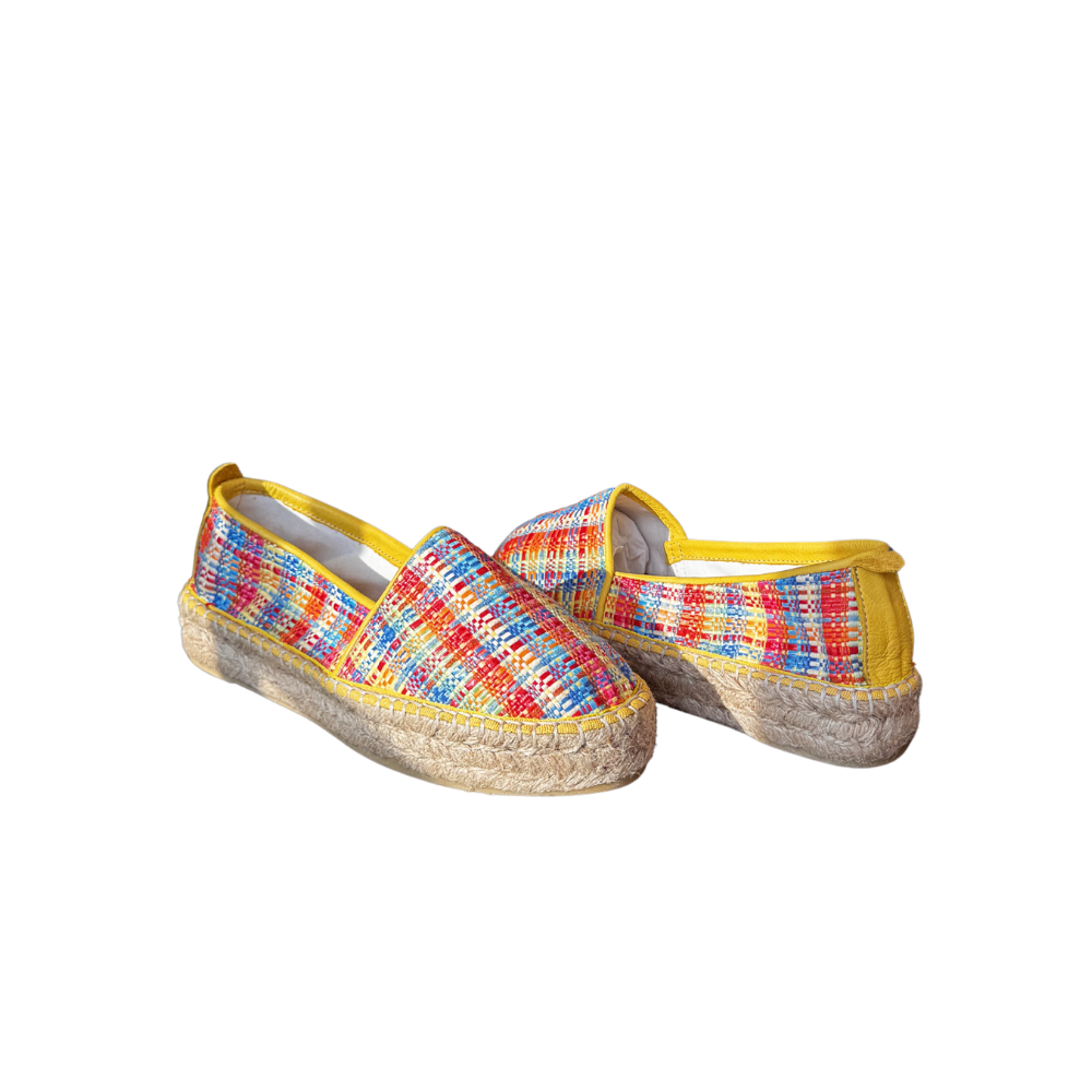 SE 2255-R10 - SE - Düz Espadril Ayakkabı - SARI MULTİ - 40 - 25SS-SE-ESP-2255-R10-22727