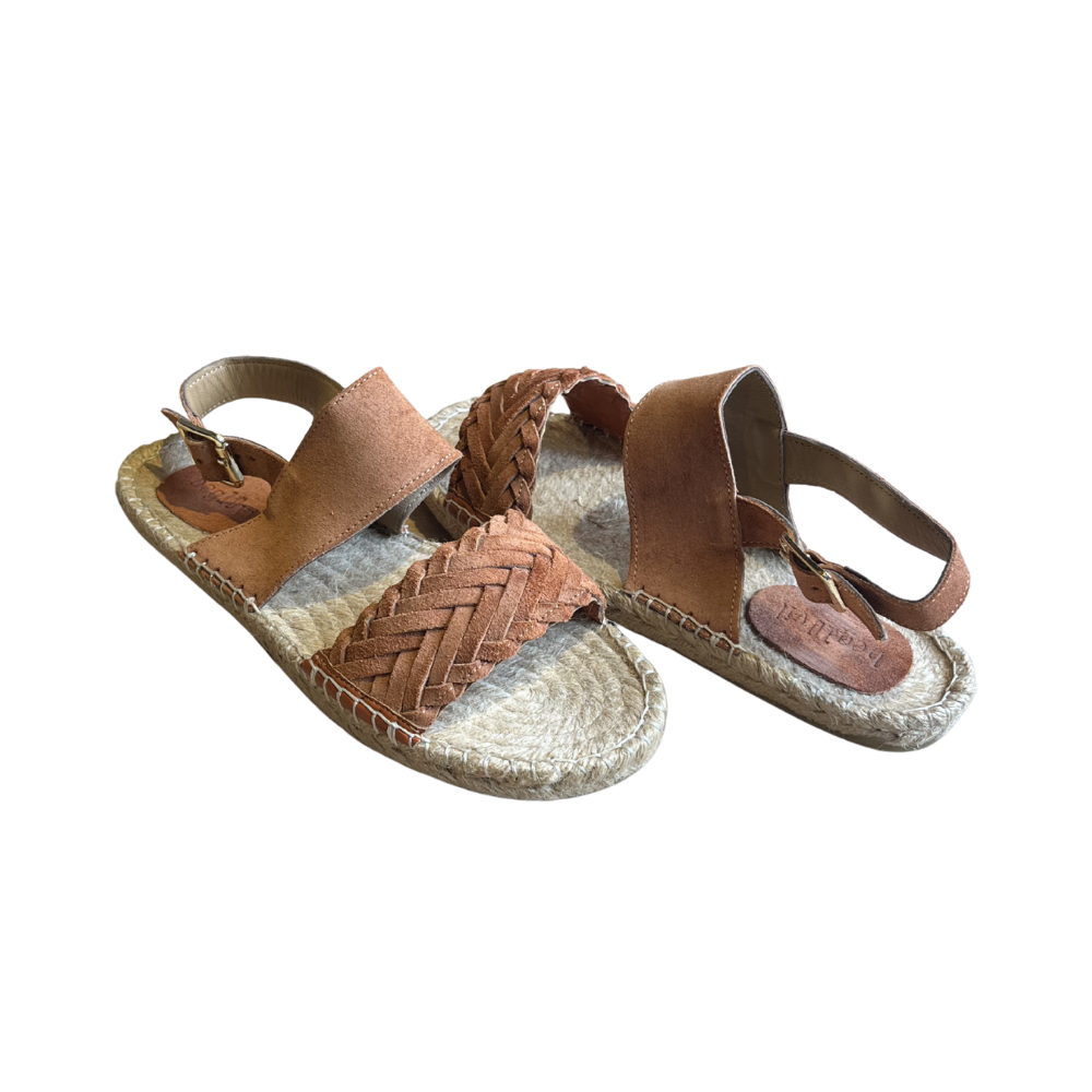 SE 2439 - SE - Düz Espadril Sandalet - KİREMİT - 41 - 25SS-SE-SND-2439-20914