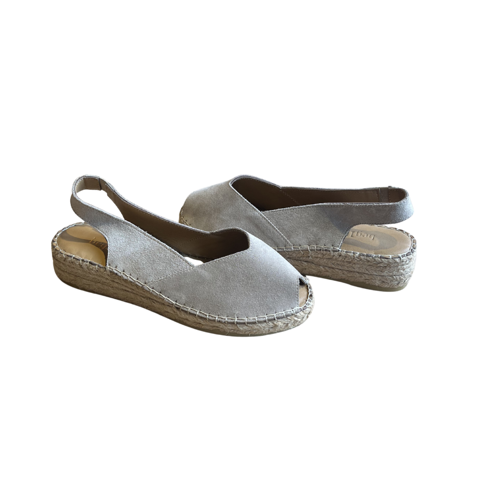 SE 2601 - SE - Düz Espadril Sandalet - KOYU KUM - 38 - 25SS-SE-SND-2601-21075