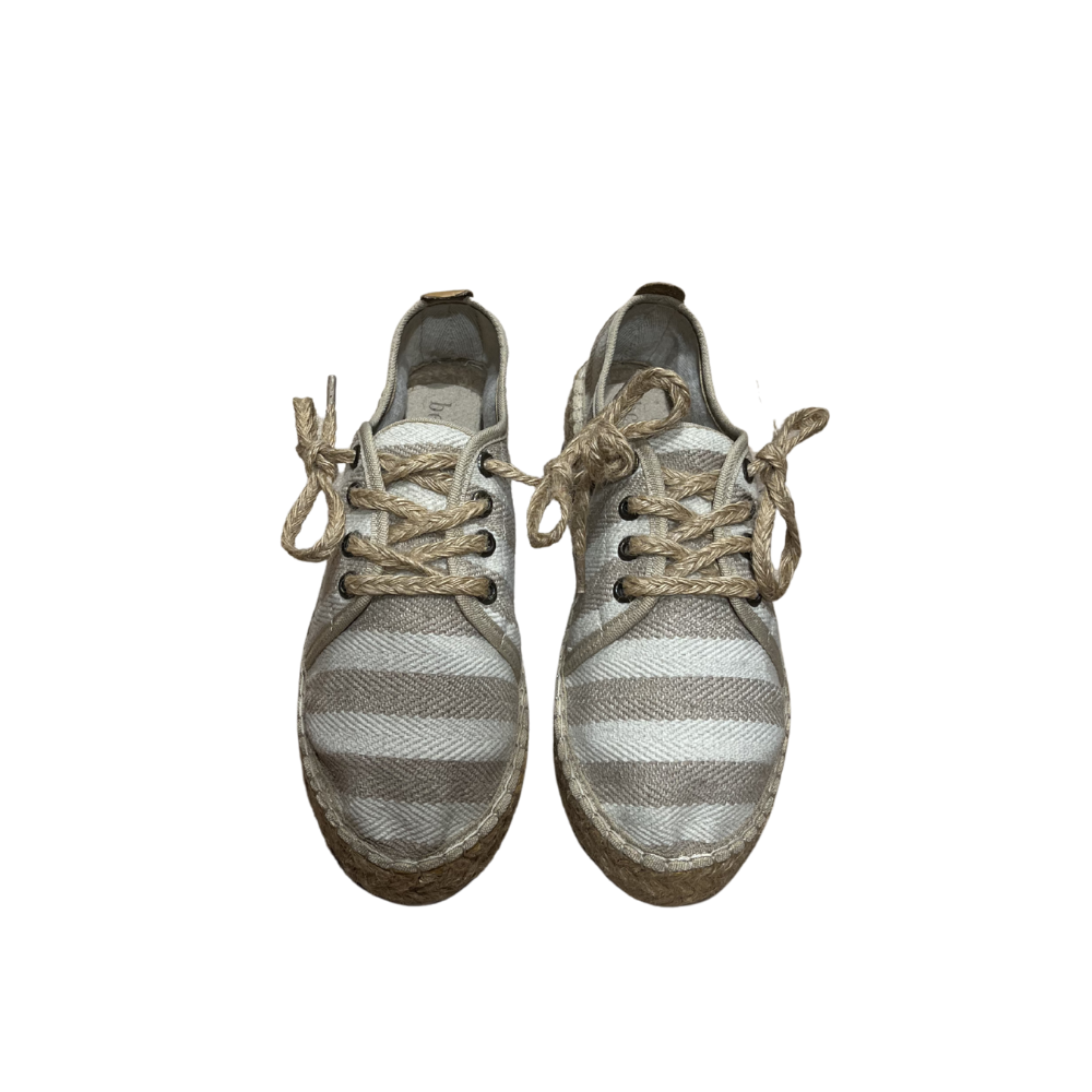 SE 2199-2 - SE - Düz Espadril Ayakkabı - BEJ ÇİZGİLİ - 36 - 25SS-SE-SNKR-2199-C1-21067