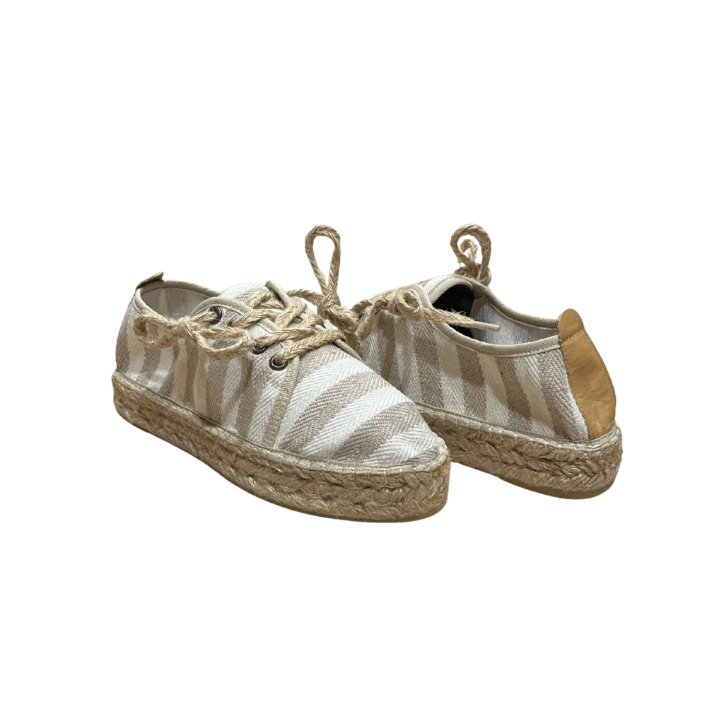 SE 2199-2 - SE - Düz Espadril Ayakkabı - BEJ ÇİZGİLİ - 36 - 25SS-SE-SNKR-2199-C1-21067