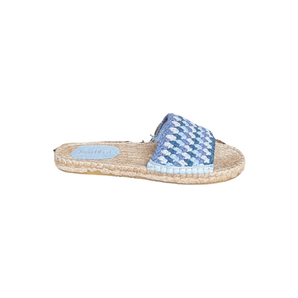 SE 2481 - SE - Düz Espadril Terlik - MAVİ - 40 - 25SS-SE-TRLK-2481-21835