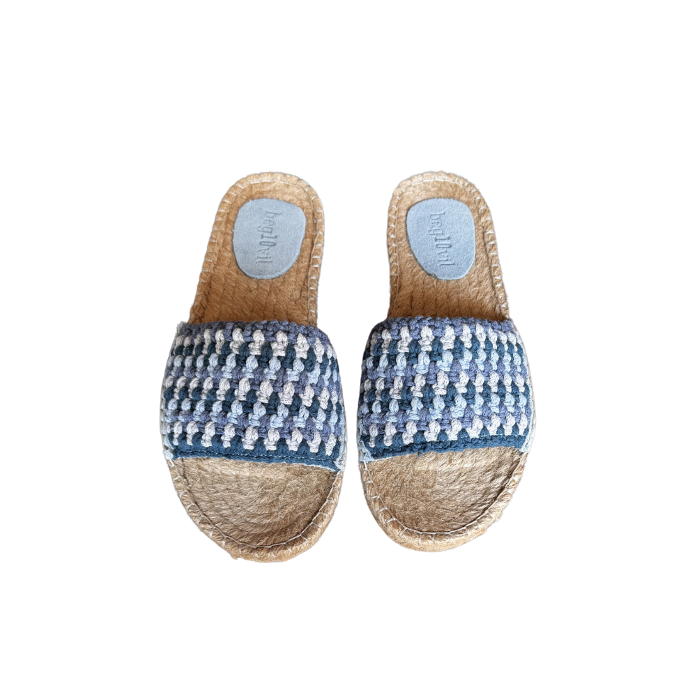 SE 2481 - SE - Düz Espadril Terlik - MAVİ - 40 - 25SS-SE-TRLK-2481-21835