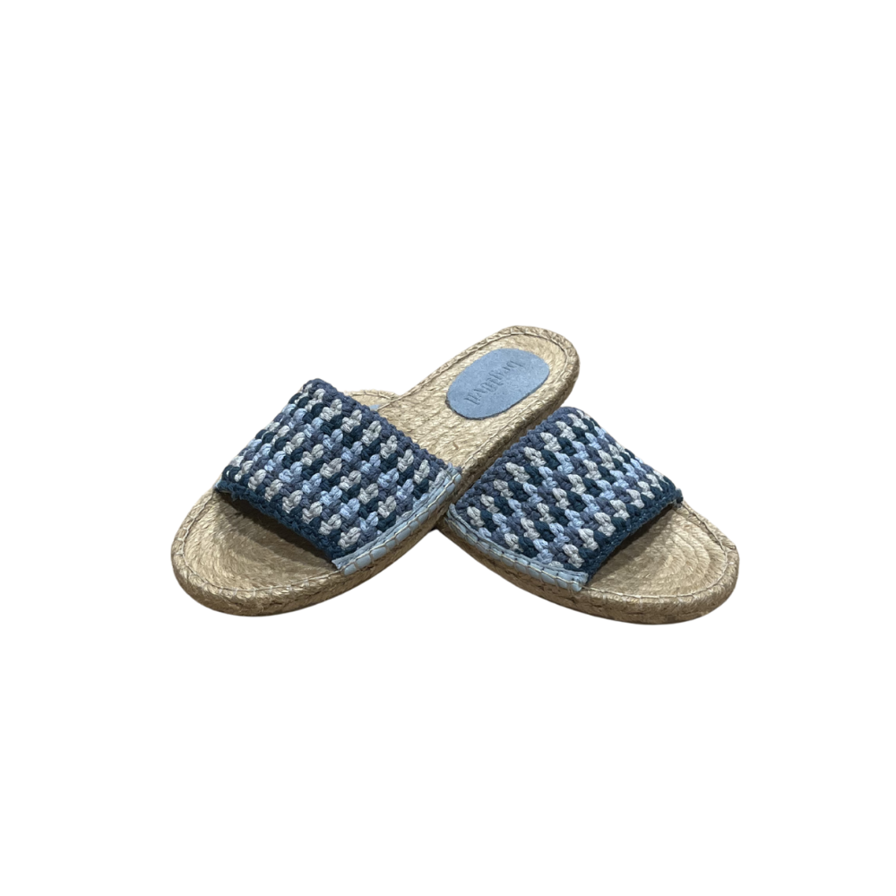SE 2481 - SE - Düz Espadril Terlik - MAVİ - 40 - 25SS-SE-TRLK-2481-21835