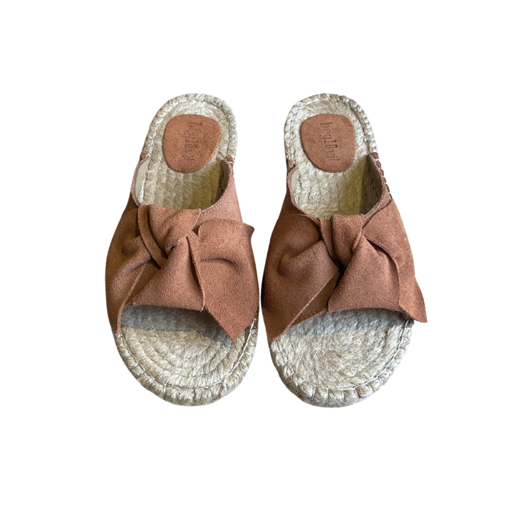 SE 2521-2 - SE - Düz Espadril Terlik - TABA - 41 - 25SS-SE-TRLK-2521-20940