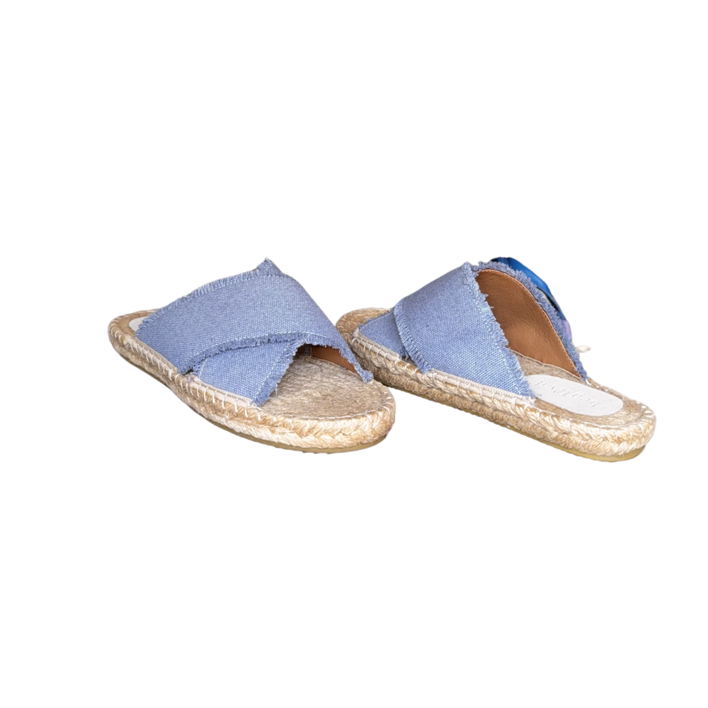 SE 2561-2 - SE - Düz Espadril Terlik - İNDİGO - 41 - 25SS-SE-TRLK-2561-20845