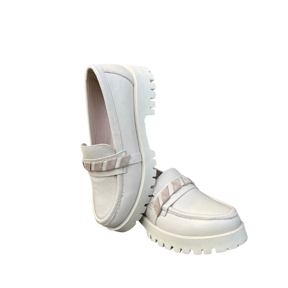 SS 25Y611 - SS - LOAFER - BEJ - 40 - 25SS-SS-LFR-611-21034