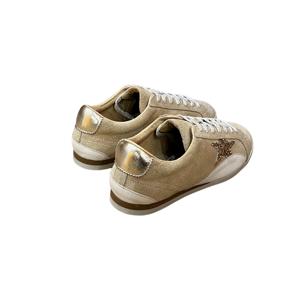 MMS SNEAKER 26-053 - MAXİMİNO SHOES - SNEAKER - BEJ SÜET-KREM DERİ - 36 - 26AW-MMS-SNKR-26-053-27570