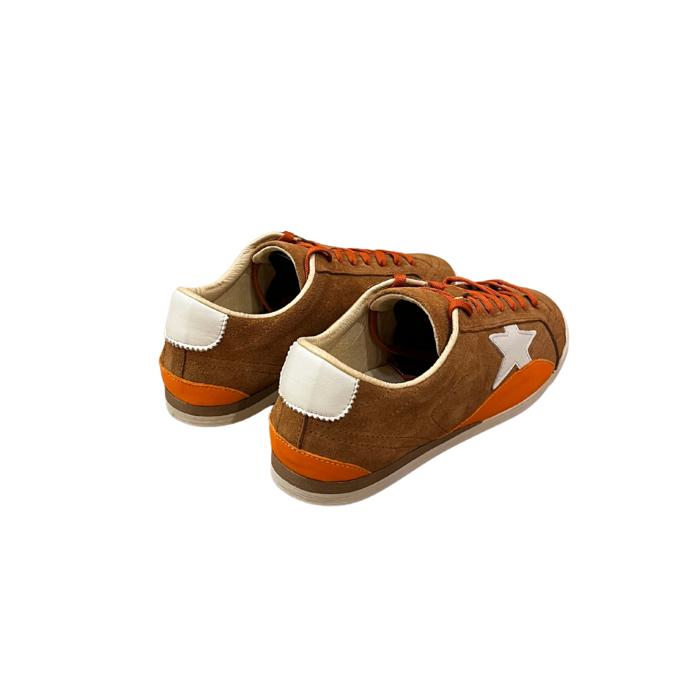 MMS SNEAKER 26-053 - MAXİMİNO SHOES - SNEAKER - TABA SÜET-ORANJ DERİ - 36 - 26AW-MMS-SNKR-26-053-27575