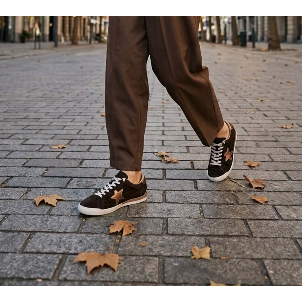 MMS SNEAKER 26-053 - MAXİMİNO SHOES - SNEAKER - KAHVE SÜET CROCO - 40 - 26AW-MMS-SNKR-26-053-27700