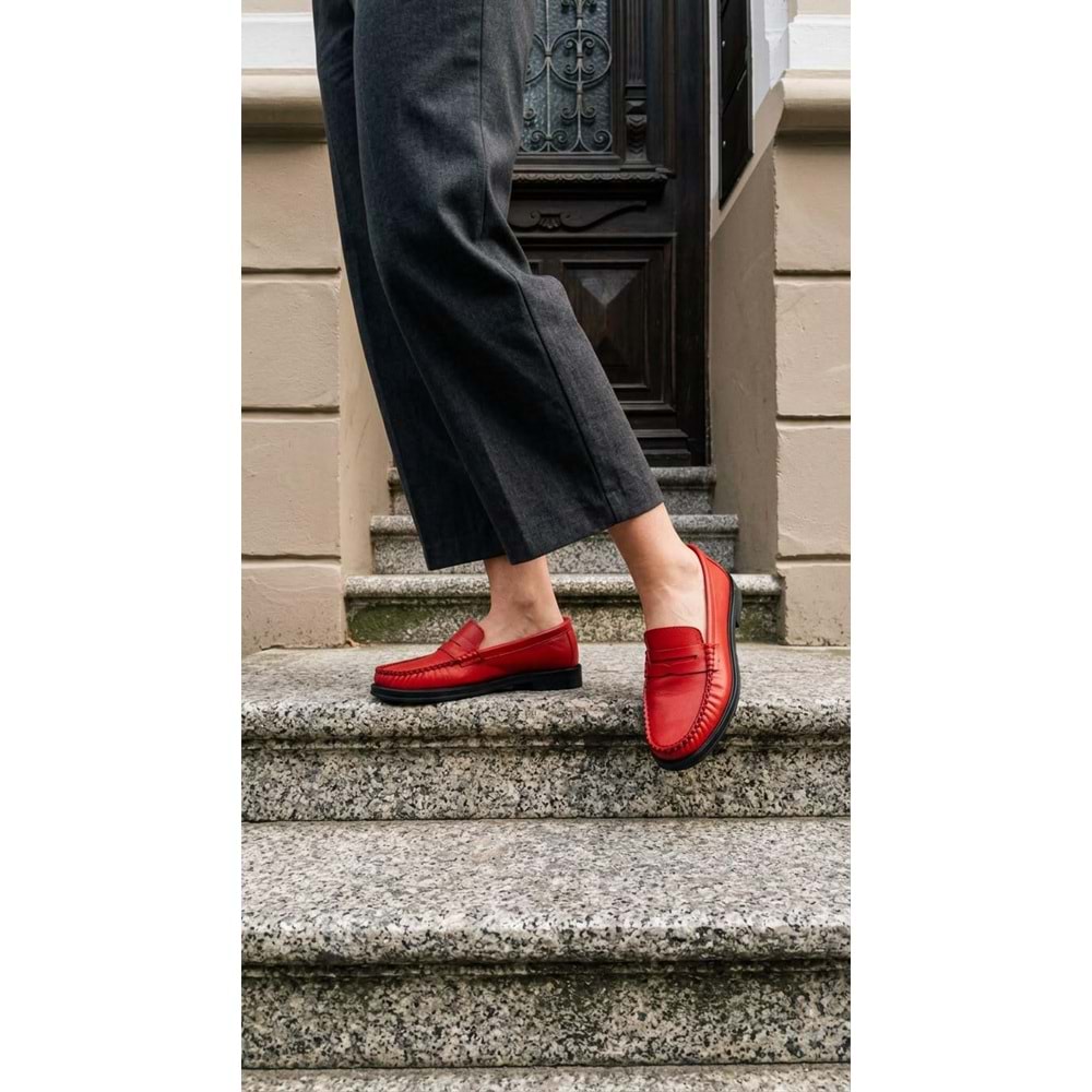 TT LOAFER 020 - T.TR - Loafer - KIRMIZI - 40 - 26AW-TT-LFR-020-27674