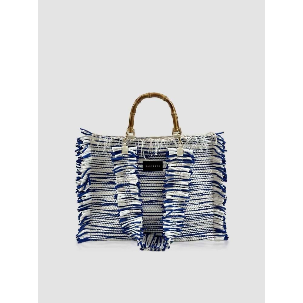BC FLORA BAG MEDİUM - BABYCORD - FLORA BAG MEDİUM - MİKONOS - STD - 26SS-BC-FLORABAG-MEDİUM-25748