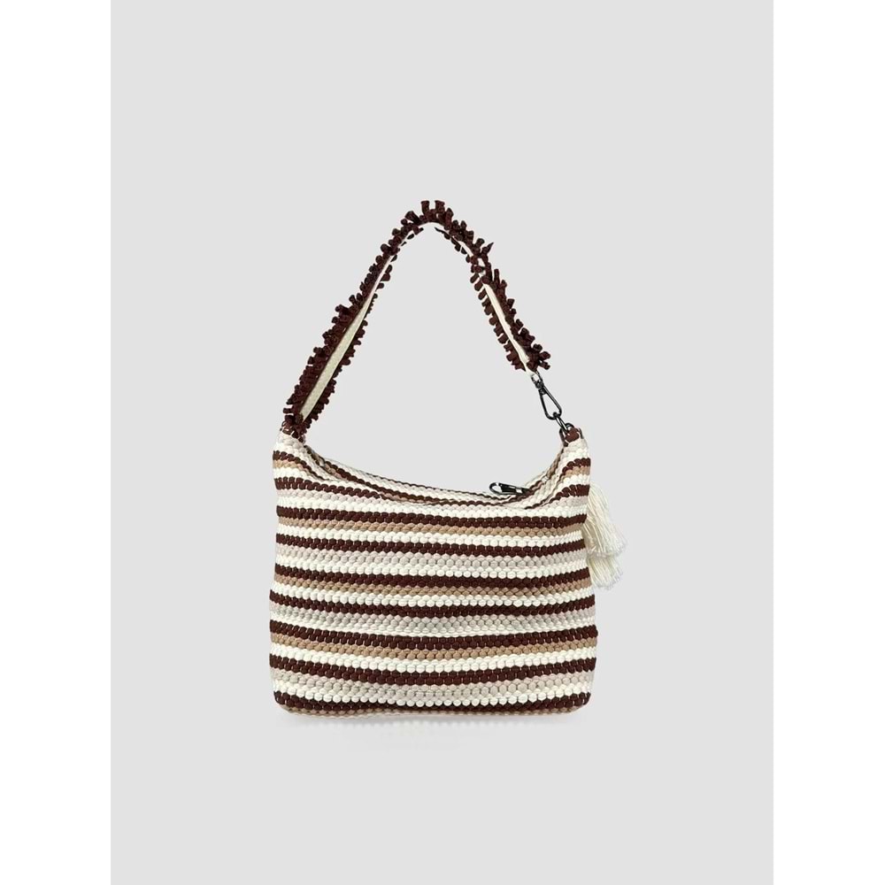 BC MİNİBAG-THE WAVE - BABYCORD - MİNİBAG - KAHVE ÇİZGİLİ - STD - 26SS-BC-MİNİBAG-26854