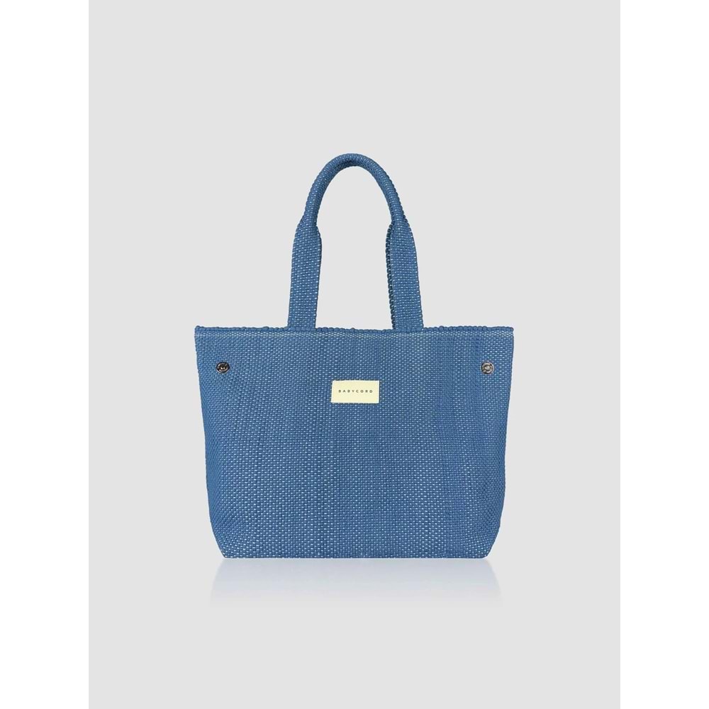 BC TRİNİTY TOTE BAG SİGNATURE - BABYCORD - TRİNİTY TOTEBAG - LACİVERT - STD - 26SS-BC-TTB-25737