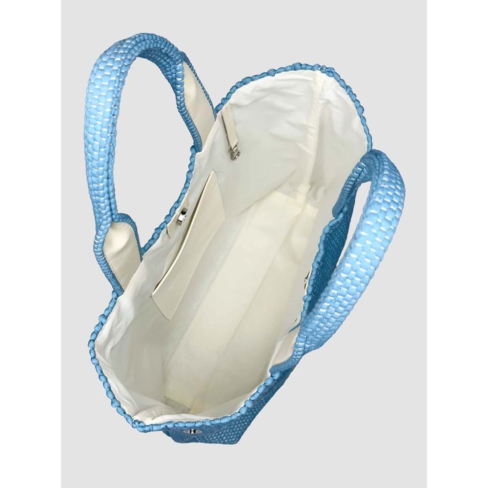 BC TRİNİTY TOTE BAG SİGNATURE - BABYCORD - TRİNİTY TOTEBAG - AÇIK MAVİ - STD - 26SS-BC-TTB-25739