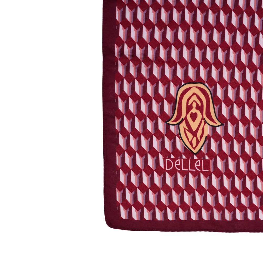 DEL ŞAHMERAN FULAR - DELLEL - FULAR - BORDO - STD - 26SS-DEL-FLR-ŞAHMERAN-25347
