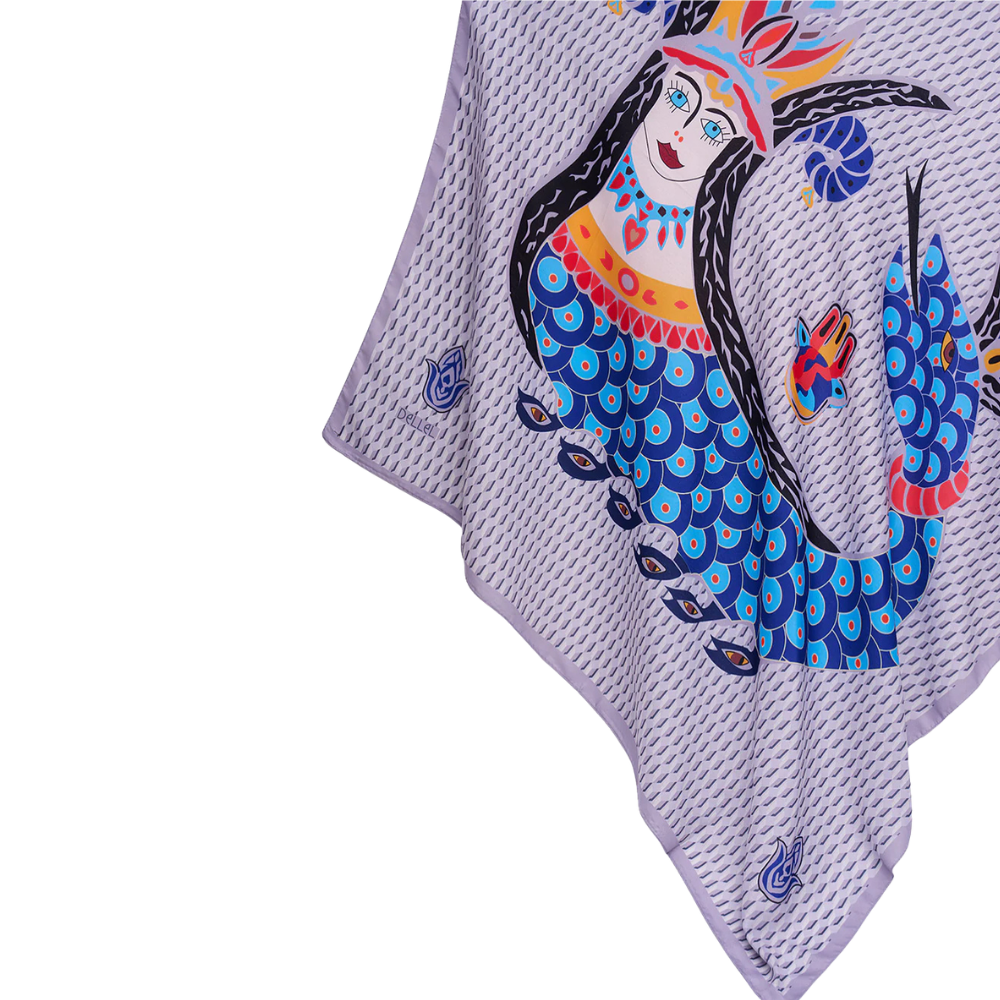 DEL ŞAHMERAN FULAR - DELLEL - FULAR - GRİ - STD - 26SS-DEL-FLR-ŞAHMERAN-25348