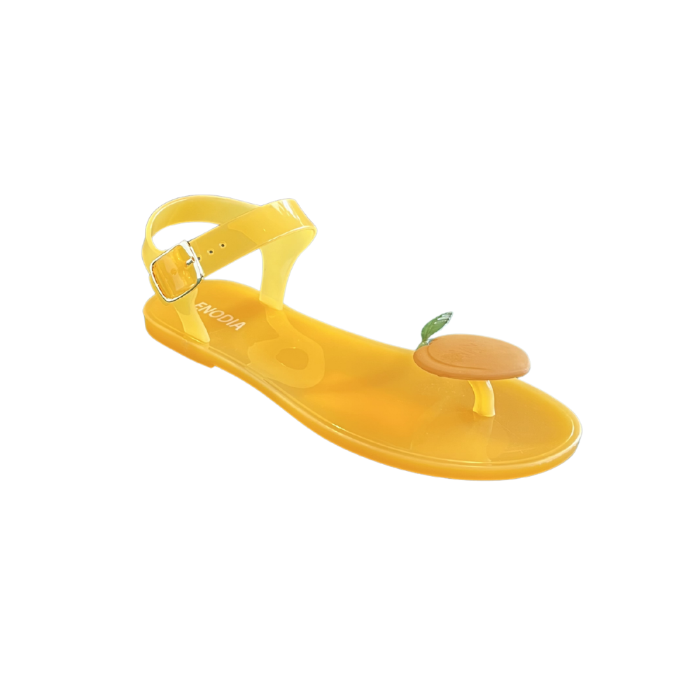 END MEYVELİ JELLY SANDALET 9003-J4 - ENOD - Düz Jelly Sandalet - ŞEFTALİ-TURUNCU - 39 - 26SS-END-JELLYSND-9003J4-25449