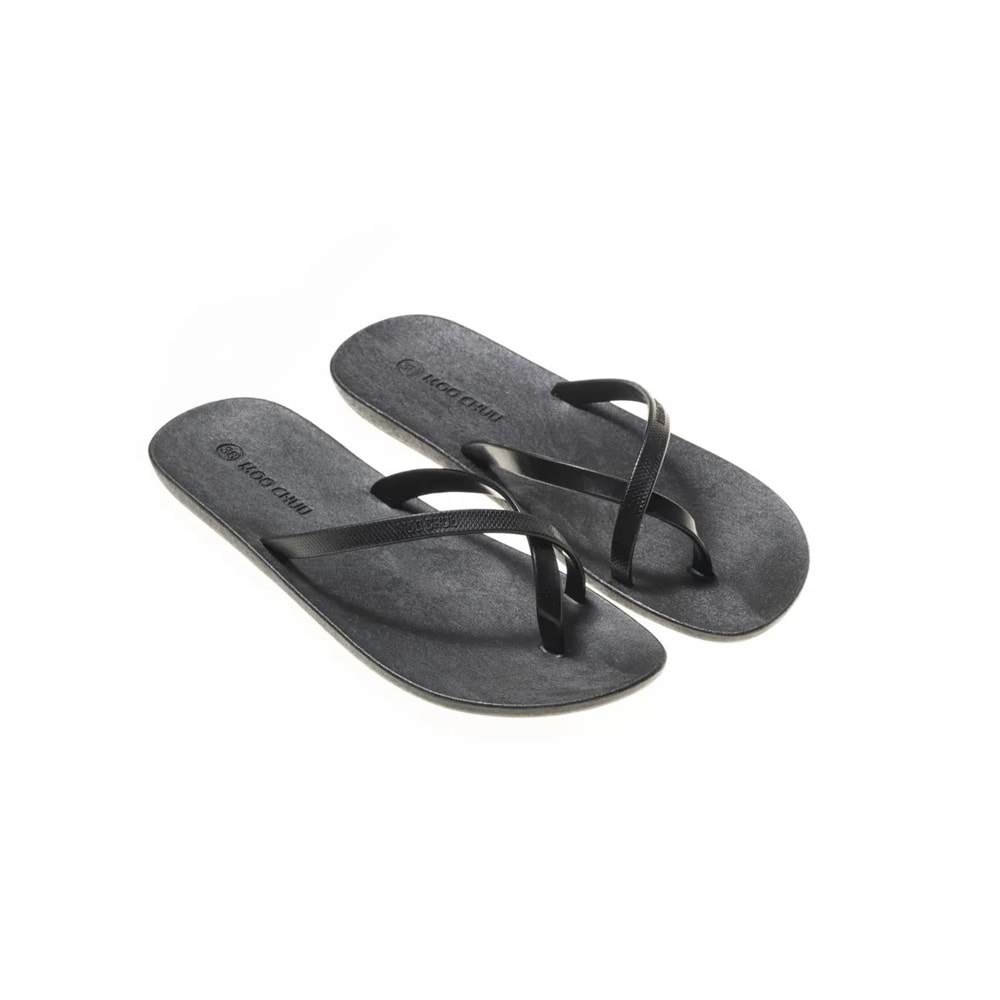 MC ALPHA - MOO CHUU - PVC DÜZ PARMAK ARASI TERLİK - SİYAH-SİYAH - 40 - 26SS-MC-PVC-TRLK-ALPHA-25294