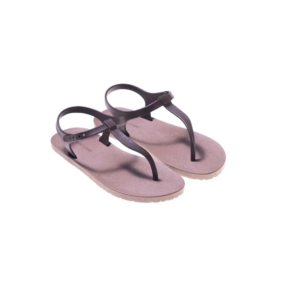 MC SAİLY - MOO CHUU - PVC DÜZ PARMAK ARASI SANDALET - KAHVE-KAHVE - 40 - 26SS-MC-PVC-TRLK-SAİLY-25266