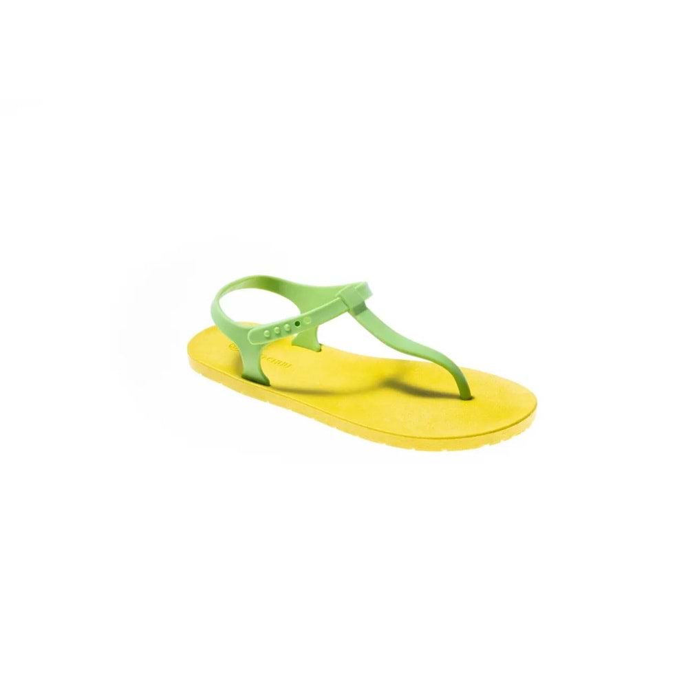 MC SAİLY - MOO CHUU - PVC DÜZ PARMAK ARASI SANDALET - SARI-LİME - 36 - 26SS-MC-PVC-TRLK-SAİLY-25268