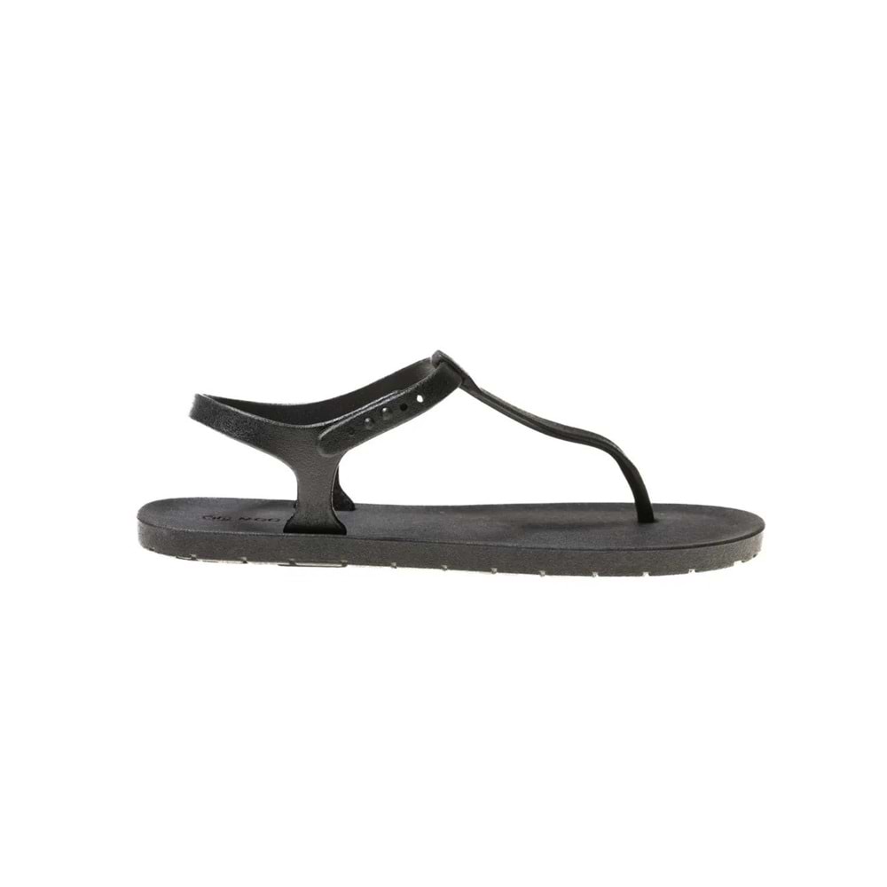 MC SAİLY - MOO CHUU - PVC DÜZ PARMAK ARASI SANDALET - SİYAH-SİYAH - 36 - 26SS-MC-PVC-TRLK-SAİLY-25273