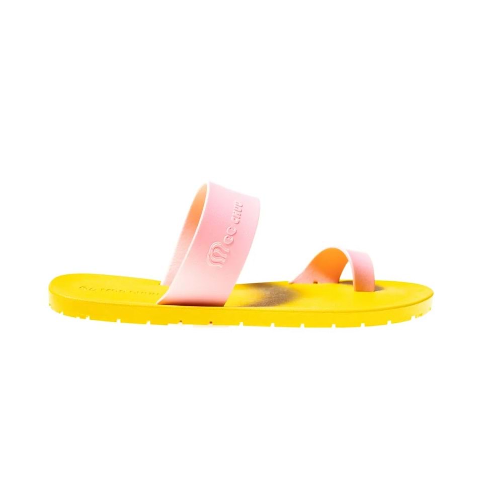 MC POP THUMB - MOO CHUU - PVC DÜZ PARMAK ARASI TERLİK - SARI-A.PEMBE - 39 - 26SS-MC-PVC-TRLK-THUMB-25518