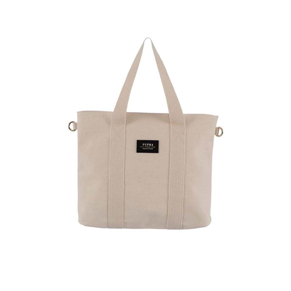 PBO YAGA LARGE TOTEBAG CANVAS - PUPBA OFFİCİAL - PO YAYA LARGE TOTEBAG - KREM - STD - 26SS-PO-CNT-YGA-LRG-CNVS-26897