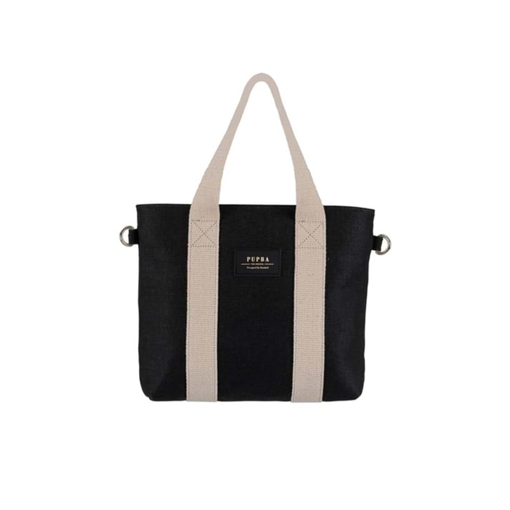 PBO YAGA MEDİUM CANVAS - PUPBA OFFİCİAL - PO YAYA TOTEBAG - SİYAH - STD - 26SS-PO-CNT-YGA-MDM-CNS-26914